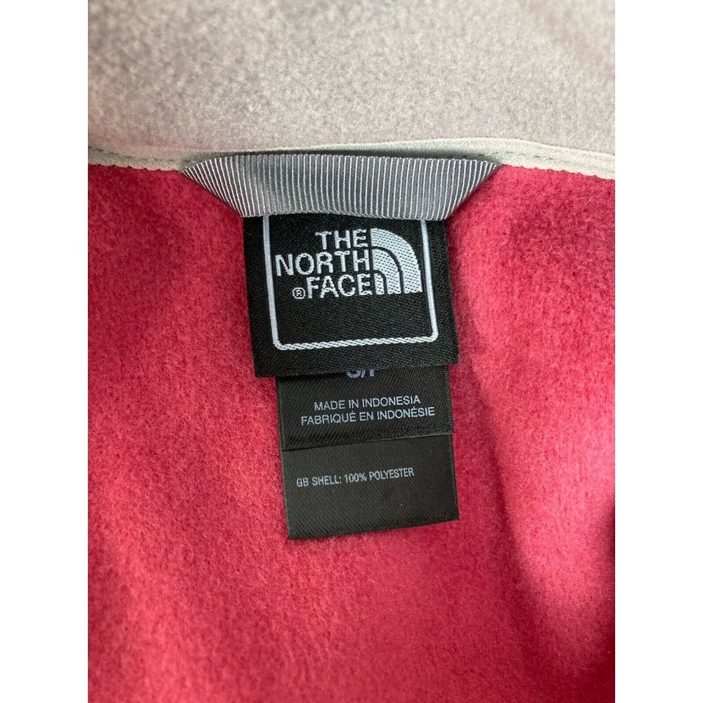 *New The North Face Khumbu Jacket Womens Size Sm Pink Slate Gray Fleece Zip In - Picture 8 of 11